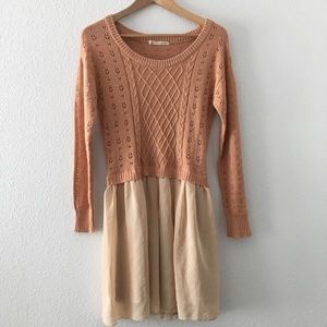 Majestic Legon - Knit + Chiffon Dress